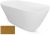 Cada freestanding Besco Moya Glam 160x68cm, Gold