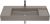 Lavoar Roca Inspira Square 1000x490mm, montare pe mobilier, cafea