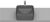 Lavoar tip bol Roca Inspira Square 370x370mm, fara orificiu baterie, fara preaplin, montare pe blat, onyx