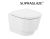 Vas wc suspendat Roca Tura Rimless, fixare ascunsa, 50x36cm, alb Supraglaze
