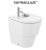 Bideu Roca Tura back-to-wall, 50x36cm, alb Supraglaze