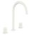 Baterie lavoar Roca NU L din trei elemente, fara ventil, maneta stripes, Glossy White