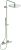 Coloana de dus Ideal Standard Ceratherm T125 cu baterie termostatata si palarie Round 300mm, argintiu