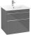 Dulap baza suspendat Villeroy & Boch Venticello 603x590x502 mm cu doua sertare, gri lucios