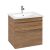 Dulap baza suspendat Villeroy & Boch Venticello 603x590x502 mm cu doua sertare, stejar Kansas