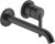 Baterie lavoar Duravit Balcoon de perete, proiectie 221mm, MinusFlow, negru mat