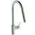 Baterie bucatarie Ideal Standard Gusto, 235mm, dus extractibil, pipa R rotativa, silver storm
