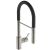 Baterie bucatarie Ideal Standard Gusto semi-pro, 142mm, pipa flexibila cu dus, silver storm