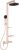 Coloana de dus Ideal Standard Ceratherm Alu+ cu baterie, rose