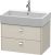 Dulap baza suspendat Duravit Brioso 684x442mm, cu doua sertare, taupe mat, manere crom