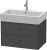 Dulap baza suspendat Duravit Brioso 684x442mm, cu doua sertare, grafit mat