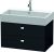 Dulap baza suspendat Duravit Brioso 784x442mm, cu doua sertare, stejar negru, manere crom
