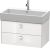 Dulap baza suspendat Duravit Brioso 784x442mm, cu doua sertare, alb lucios, manere crom