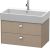 Dulap baza suspendat Duravit Brioso 784x442mm, cu doua sertare, linen décor, manere crom