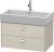 Dulap baza suspendat Duravit Brioso 784x442mm, cu doua sertare, taupe mat, manere crom