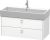 Dulap baza suspendat Duravit Brioso 984x442mm, cu doua sertare, alb mat, manere crom