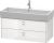 Dulap baza suspendat Duravit Brioso 984x442mm, cu doua sertare, alb lucios, manere crom