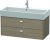 Dulap baza suspendat Duravit Brioso 984x442mm, cu doua sertare, stejar terra, manere crom