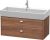 Dulap baza suspendat Duravit Brioso 984x442mm, cu doua sertare, nuc natur, manere crom