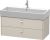 Dulap baza suspendat Duravit Brioso 984x442mm, cu doua sertare, taupe mat, manere crom