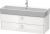 Dulap baza suspendat Duravit Brioso 1184x442mm, cu doua sertare, alb lucios, manere crom