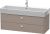 Dulap baza suspendat Duravit Brioso 1184x442mm, cu doua sertare, bazalt mat, manere crom