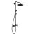 Coloana de dus Duravit C.1 Shower System cu baterie, negru mat