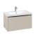 Dulap baza suspendat Villeroy & Boch Subway 3.0 772x429x478 mm cu un singur sertar, Cashmere Grey, maner Volcano Black