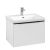 Dulap baza suspendat Villeroy & Boch Subway 3.0 622x429x478 mm cu un singur sertar, Pure White, maner Volcano Black