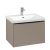 Dulap baza suspendat Villeroy & Boch Subway 3.0 622x429x478 mm cu un singur sertar, Taupe, maner Volcano Black