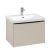 Dulap baza suspendat Villeroy & Boch Subway 3.0 622x429x478 mm cu un singur sertar, Cashmere Grey, maner Volcano Black