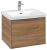 Dulap baza suspendat Villeroy & Boch Subway 3.0 cu iluminare, 57x43x46cm, Oak Kansas, maner aluminiu