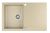 Chiuveta bucatarie Teka Clivo 45 B-TQ, 790x495mm, tegranit Topasbeige