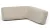 Perna colt spatar canapea exterior Nardi Maximo 92x35cm, alb Perla Sunbrella