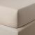 Cearceaf de pat cu elastic Descamps Coton Soyeux 140x200cm, Nisipiu