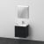 Set mobilier Duravit D-Neo cu dulap baza cu doua sertare 65x48cm, stejar negru, lavoar si oglinda cu iluminare