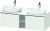 Dulap baza Duravit D-Neo cu 2 sertare, pentru lavoar 140cm, White Matt Decor