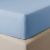 Cearceaf de pat cu elastic Descamps Unis Percale 94 200x200cm, Albastru Arctique