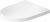 Capac wc Duravit Balcoon cu inchidere lenta, balamale inox, alb