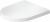 Capac wc Duravit Balcoon Compact, balamale inox, alb