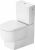 Vas wc pe pardoseala Duravit Balcoon Rimless 37x65cm, back-to-wall, DuraShield, alb mat