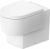 Vas wc pe pardoseala Duravit Balcoon Rimless 37x54cm, pentru rezervor ingropat, DuraShield, alb mat