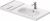 Lavoar Duravit Aurena 100x50cm, HygieneGlaze Plus, montare pe mobilier, orientare dreapta, ventil ceramic inclus, alb mat