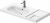 Lavoar Duravit Aurena 100x50cm, HygieneGlaze Plus, montare pe mobilier, orientare stanga, ventil ceramic inclus, alb