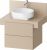 Dulap baza Duravit Balcoon 60x57cm, doua sertare cu inchidere lenta, sand beige mat