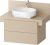 Dulap baza Duravit Balcoon 80x57cm, doua sertare cu inchidere lenta, sand beige mat