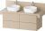 Dulap baza Duravit Balcoon 120x57cm, patru sertare cu inchidere lenta, sand beige mat