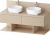 Dulap baza Duravit Balcoon 120x57cm, doua sertare cu inchidere lenta, sand beige mat