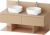 Dulap baza Duravit Balcoon 120x57cm, doua sertare cu inchidere lenta, terraccino mat
