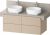 Dulap baza Duravit Balcoon 120x57cm pentru consola Mineral, patru sertare cu inchidere lenta, sand beige mat